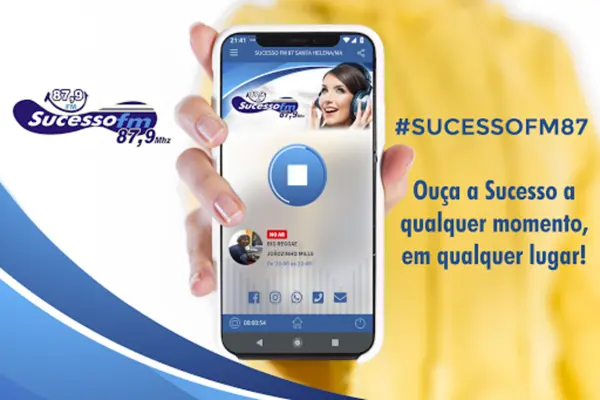 Sucesso FM 87 Santa Helena/MA android App screenshot 3